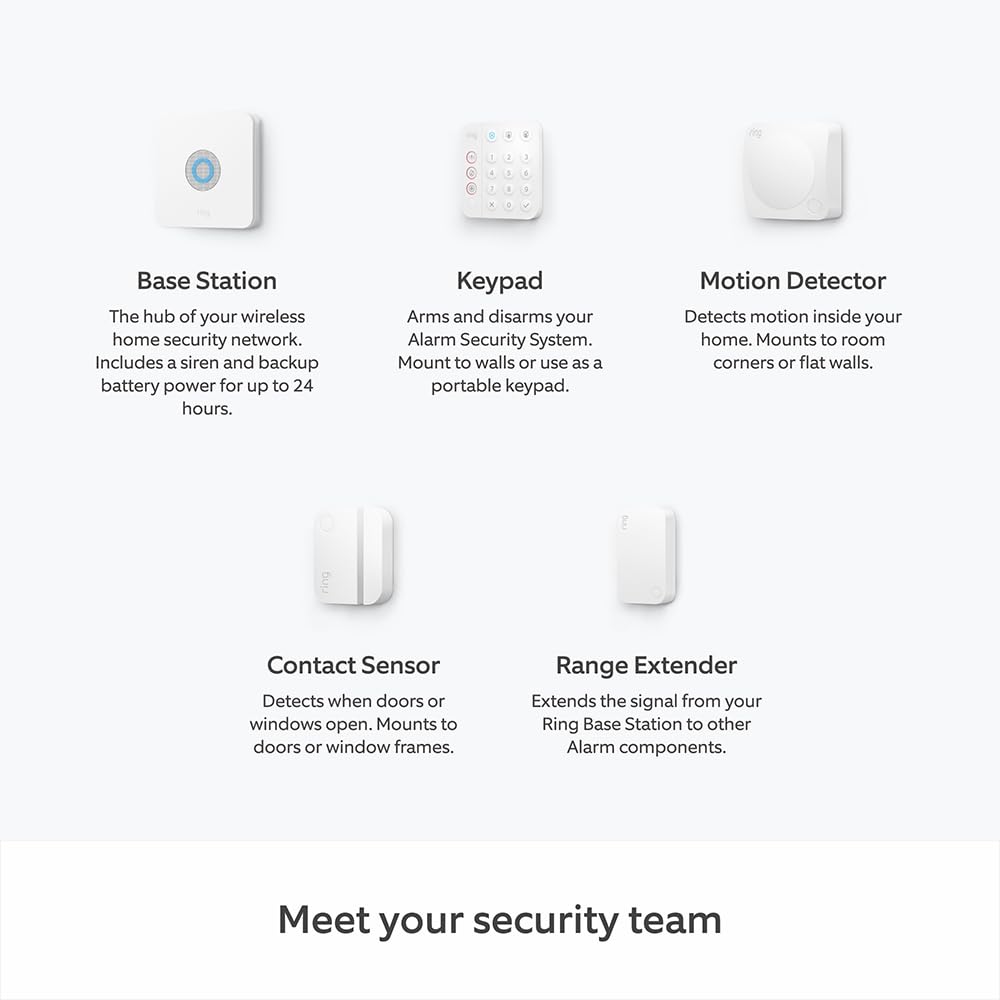 Ring Alarm Pack S – Smart Home Security System, Works with Alexa
