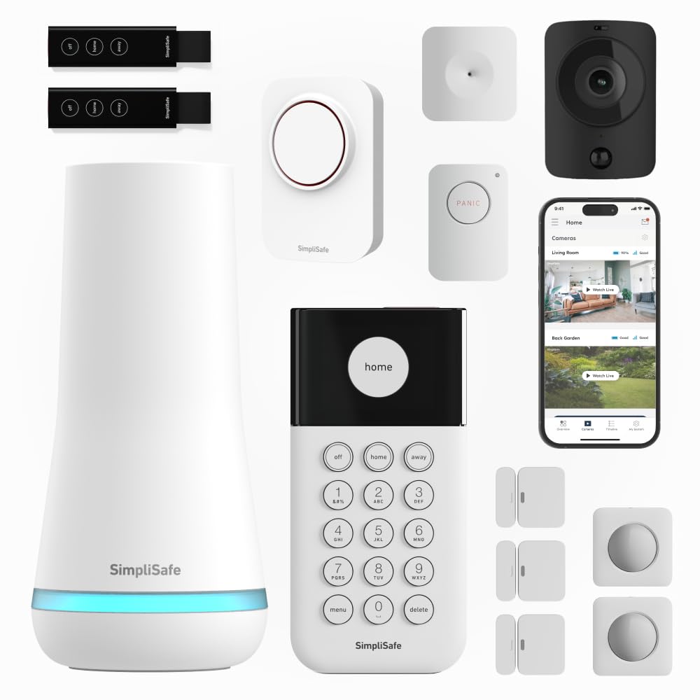 SimpliSafe 13-Piece Home Security System with Camera & Siren
