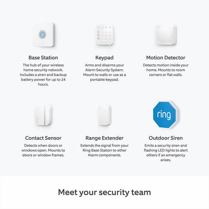 Ring Alarm Pack XL with Outdoor Siren – Smart Security, Alexa