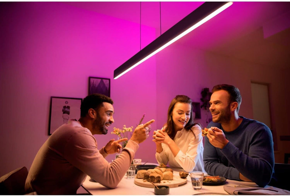 Philips Hue Ensis Black Smart Pendant Light Colour Ambiance