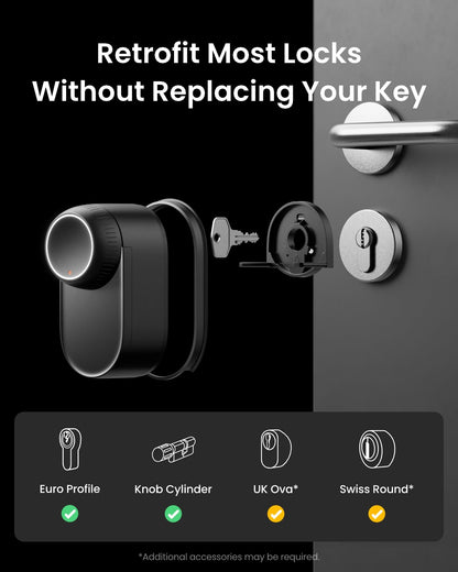 SwitchBot Smart Lock Ultra – 3D Face ID, Fingerprint, Matter