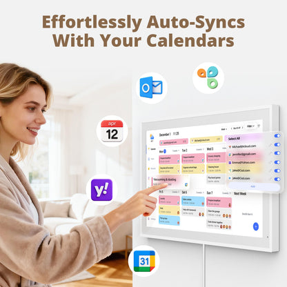 Dragon Touch 21.5" Smart Digital Family Calendar Touchscreen