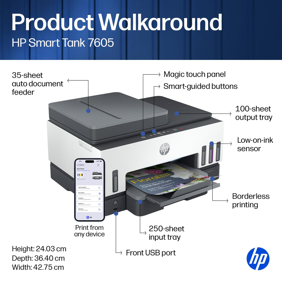 HP Smart Tank 7605 All-in-One Wireless Colour Printer