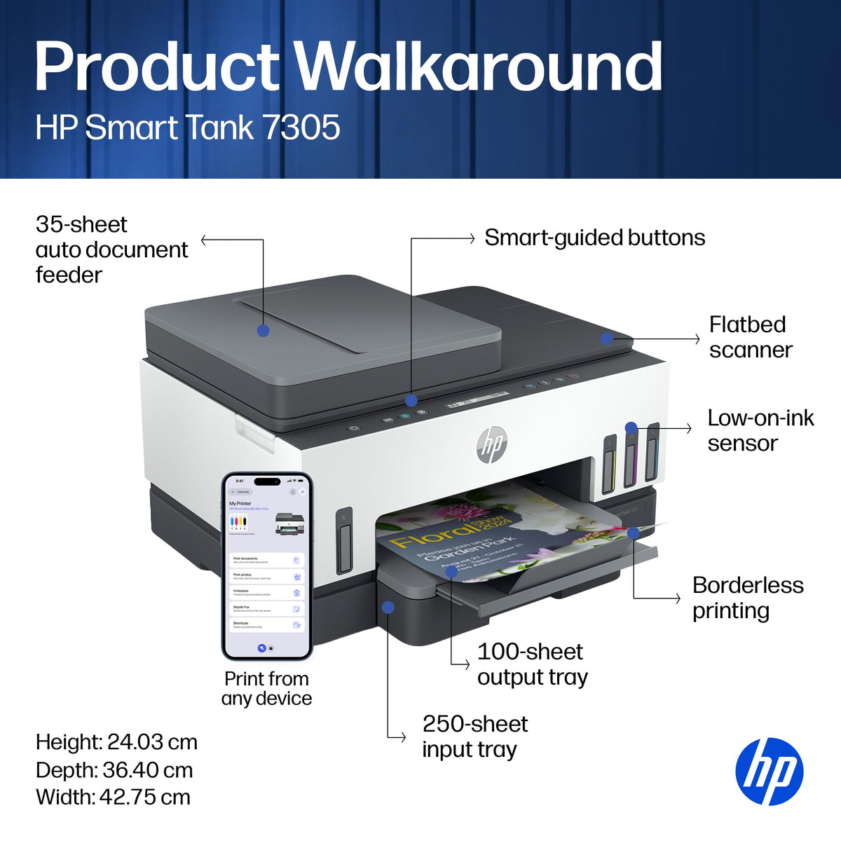 HP Smart Tank 7305 All-in-One Wireless Colour Printer
