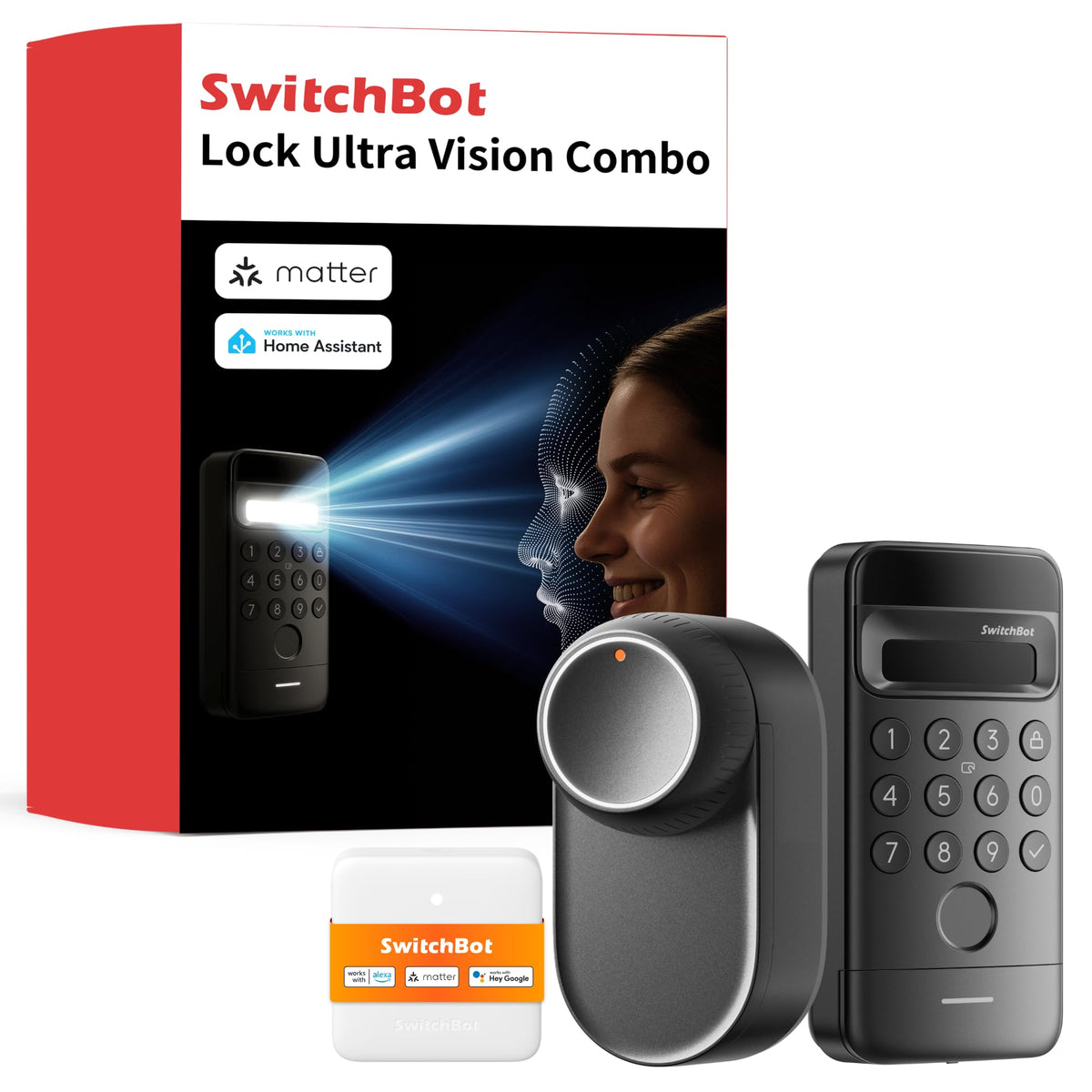 SwitchBot Smart Lock Ultra – 3D Face ID, Fingerprint, Matter