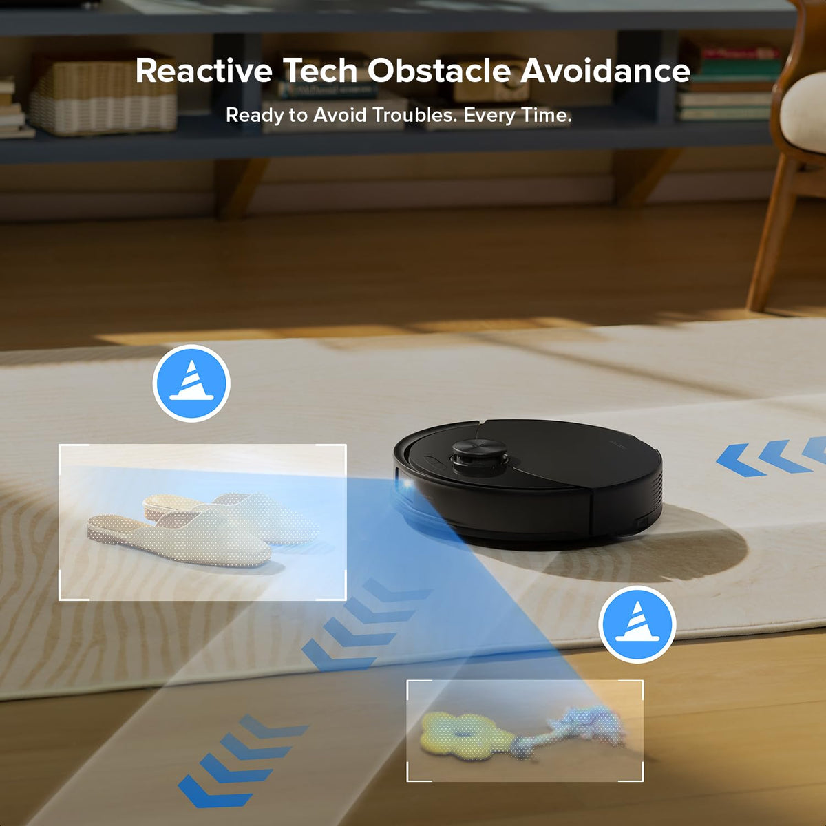 Roborock Q10 S5+ Robot Vacuum & Mop with Self-Empty, 10,000Pa
