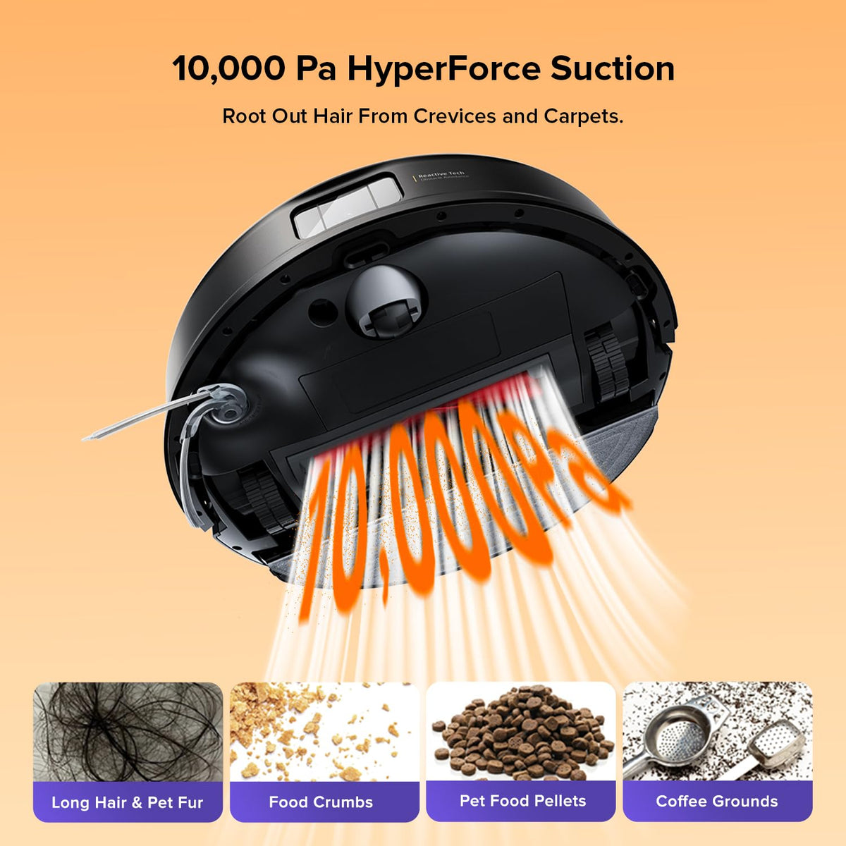 Roborock Q10 S5+ Robot Vacuum & Mop with Self-Empty, 10,000Pa