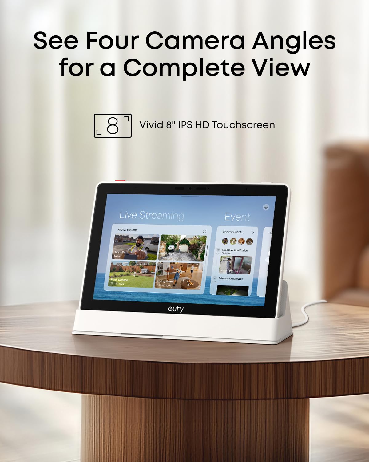 eufy Smart Display E10 8" Smart Home Security Hub 64GB