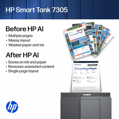 HP Smart Tank 7305 All-in-One Wireless Colour Printer