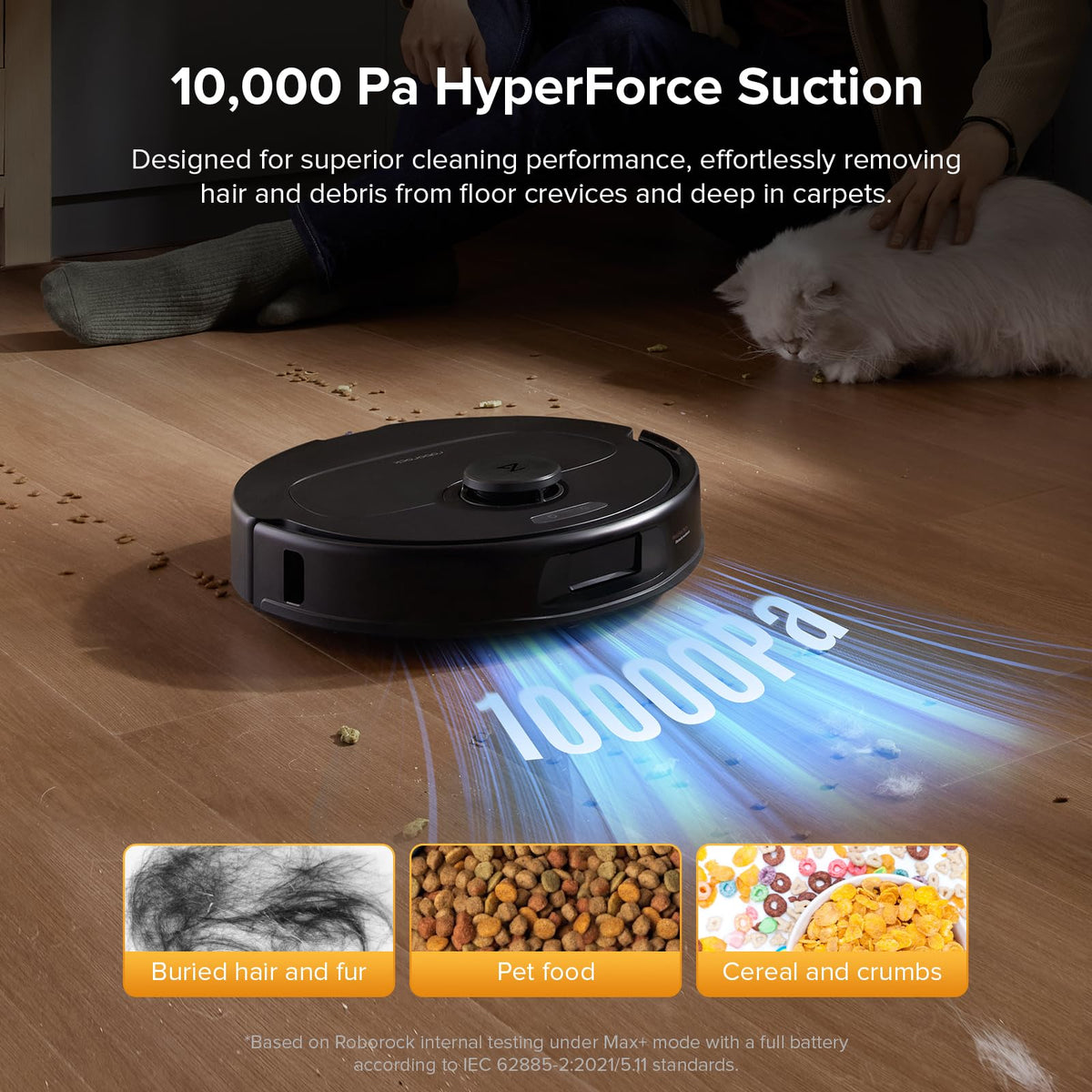 Roborock Qrevo Series Robot Vacuum & Mop, 10,000Pa Suction