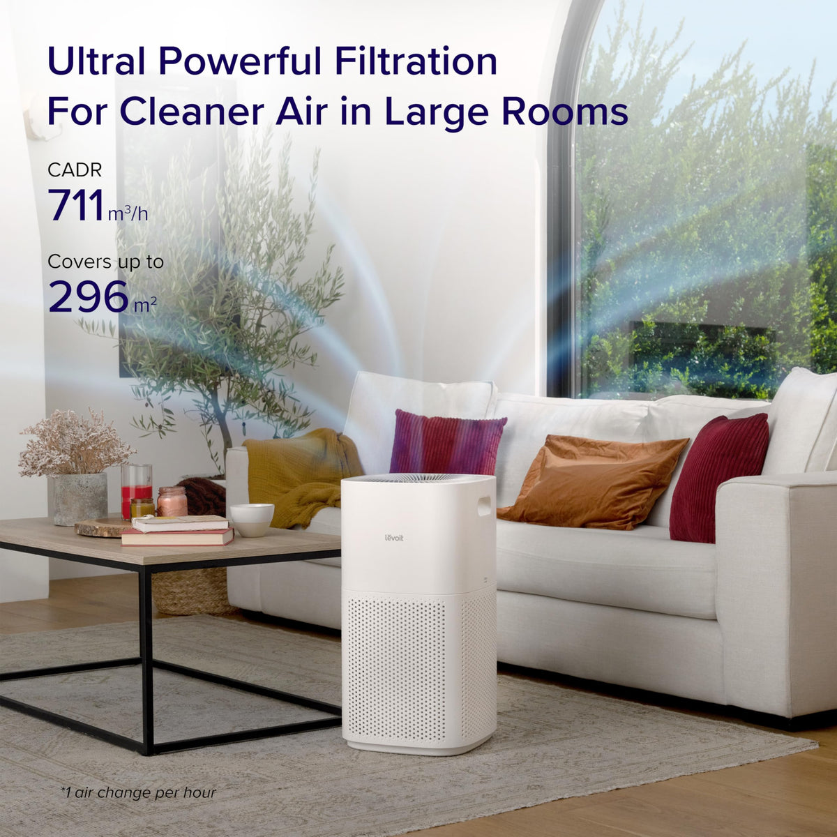 LEVOIT Smart Air Purifier Large Room HEPA Alexa 697m³/h