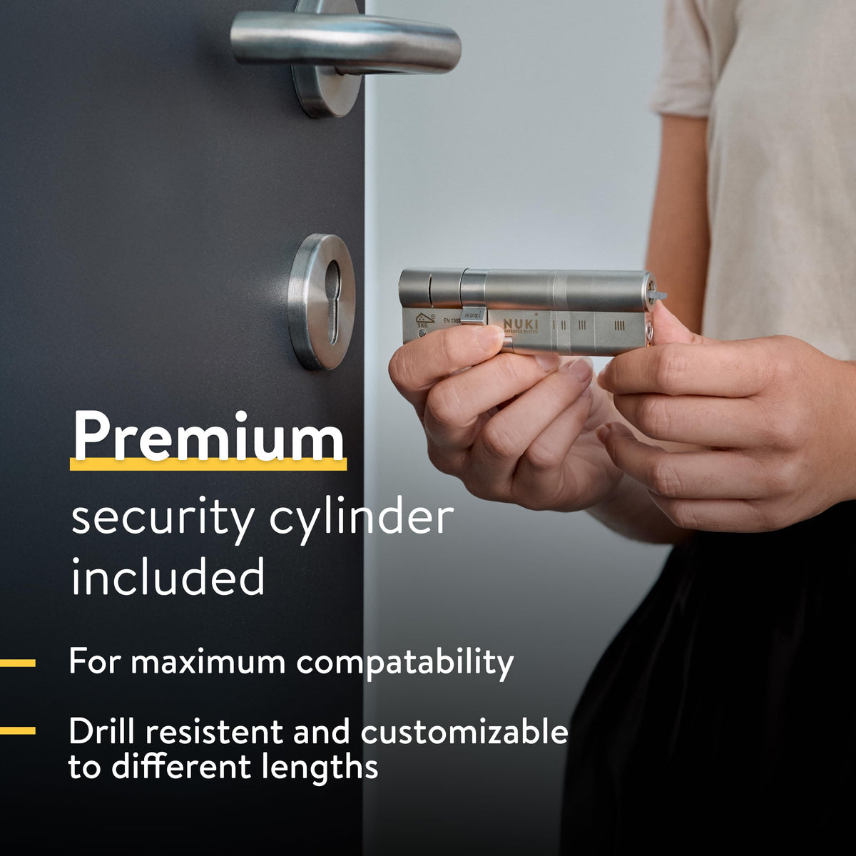 Nuki Smart Lock Ultra Euro Profile WiFi Matter Bluetooth