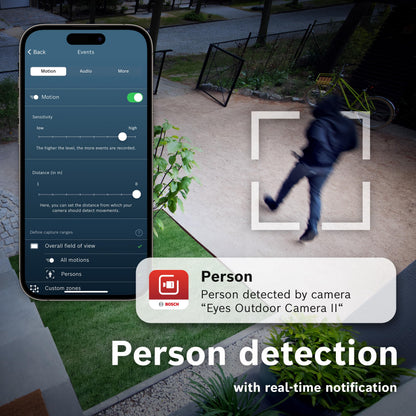 Bosch Smart Home Outdoor Camera II 1080p with Siren & Light