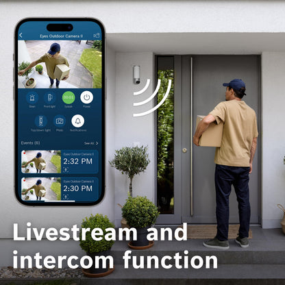 Bosch Smart Home Outdoor Camera II 1080p with Siren & Light
